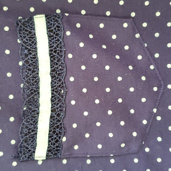 EARTH ANGELS BLUE POLKA-DOT PJS. Size med. Very good used condition. - Picture 3 of 7